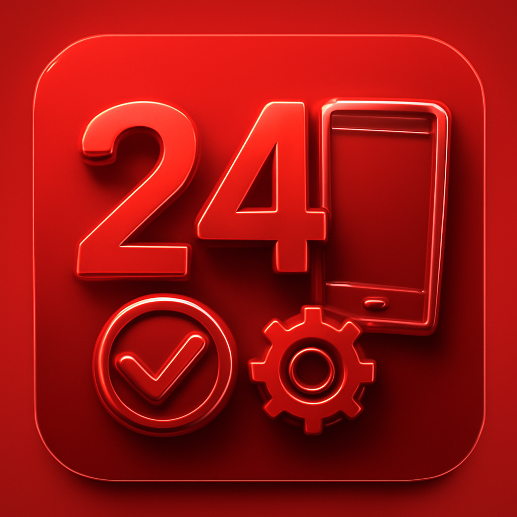 An icon representing assistance for 24 Lottery access issues.