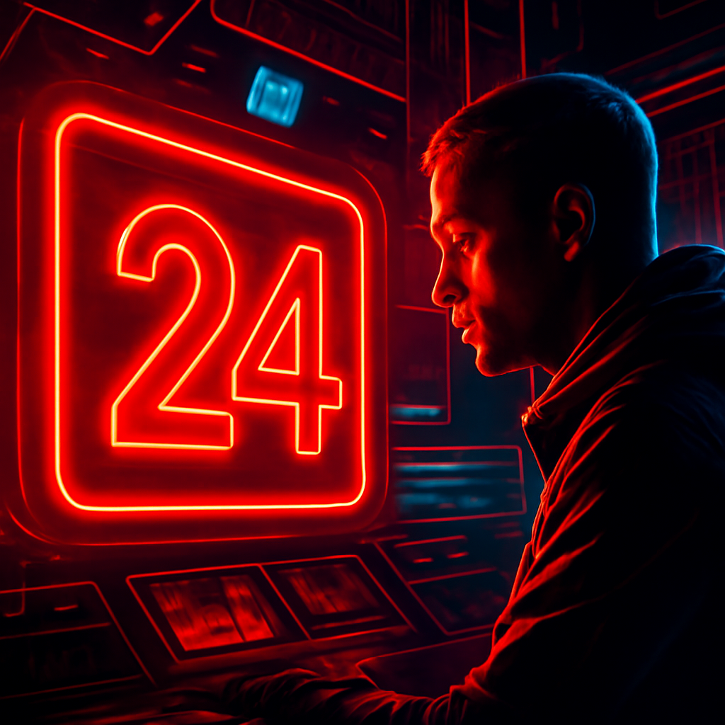 Illustration explaining 24 Lottery Login process.