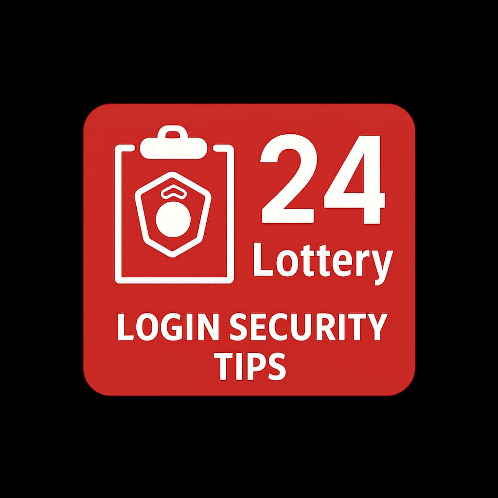 Icon representing security tips for 24 Lottery login.