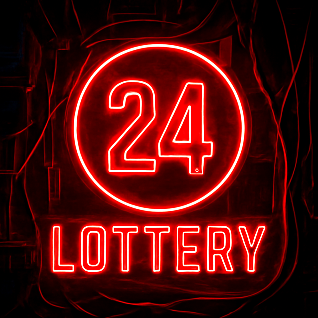 Illustration explaining 24 Lottery Login process.