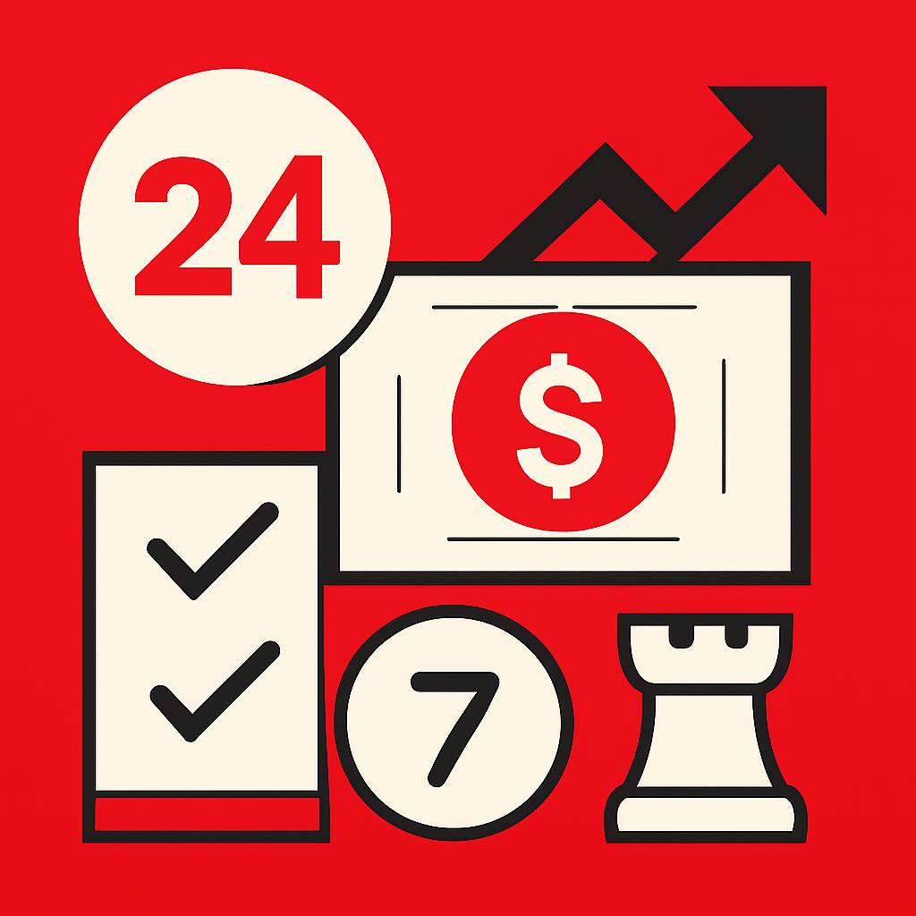 Icon representing security tips for 24 Lottery login.