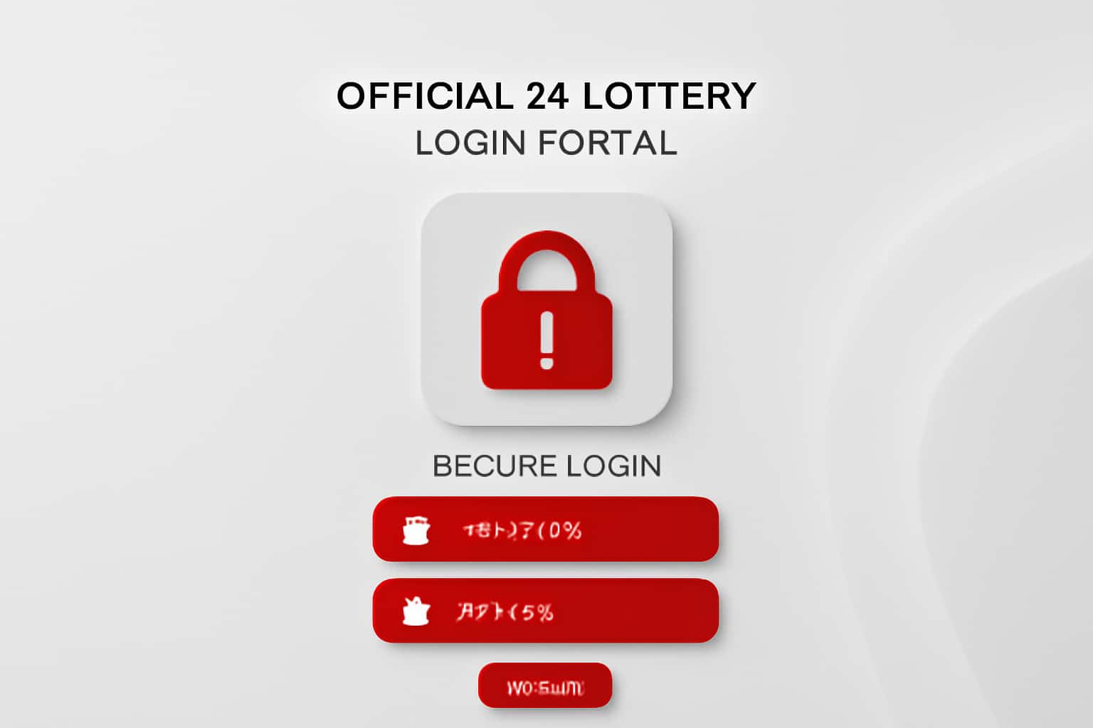 Official 24 Lottery Login Portal Interface
