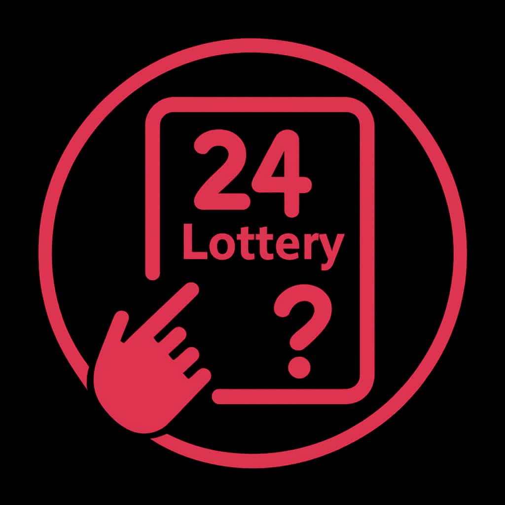 An icon representing guidance on updating 24 Lottery details.