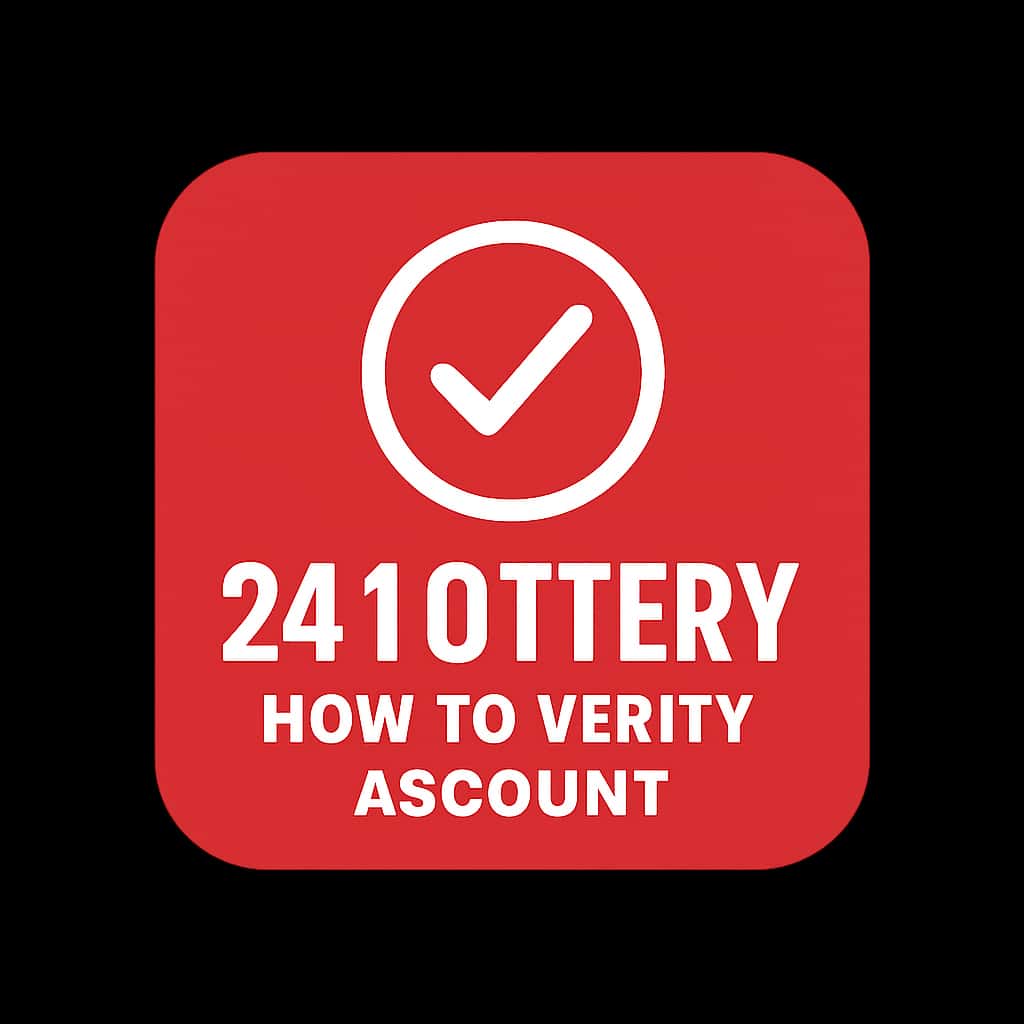 Icon representing 24 Lottery account verification.