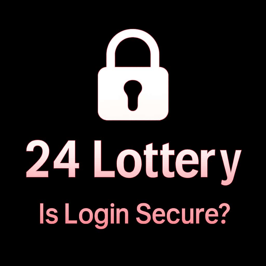 An icon symbolizing security for the 24 Lottery login process.