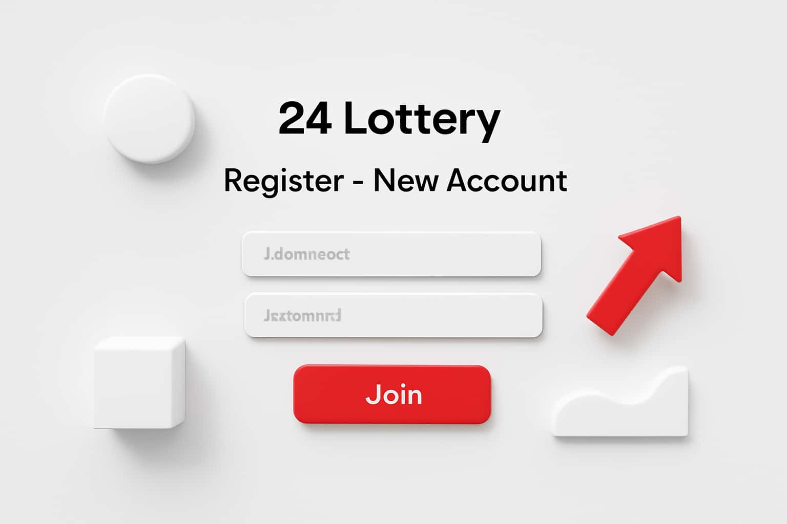 24 Lottery Register - New Account Interface