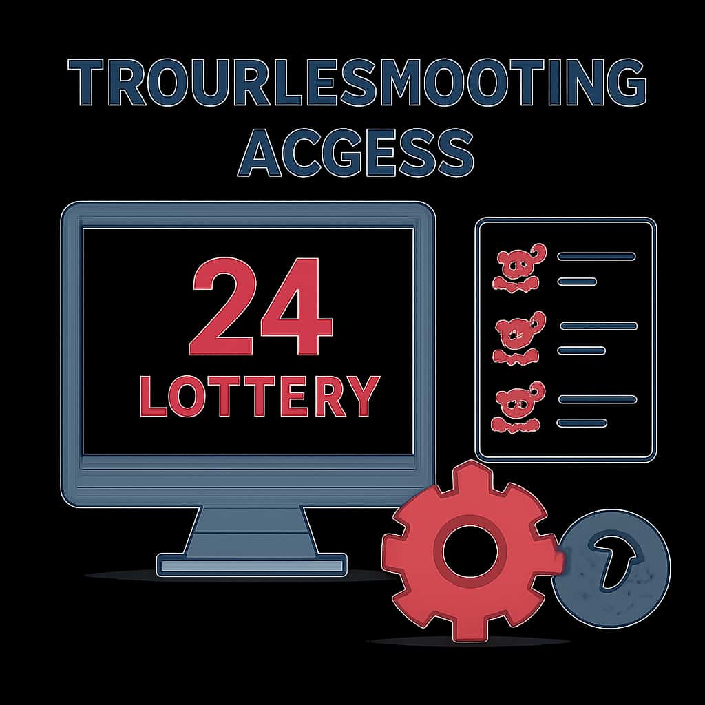 An educational diagram related to troubleshooting access for 24 Lottery.