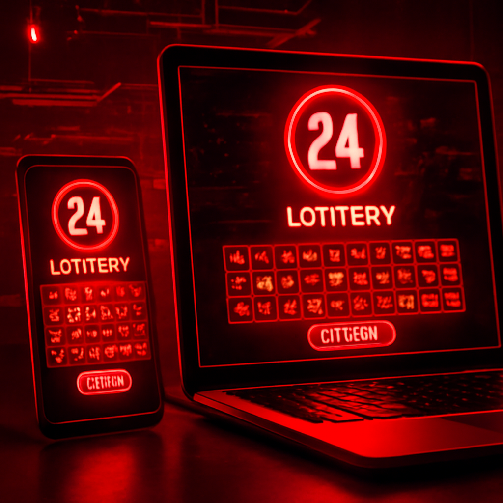 An educational diagram illustrating the management of 24 Lottery account settings.